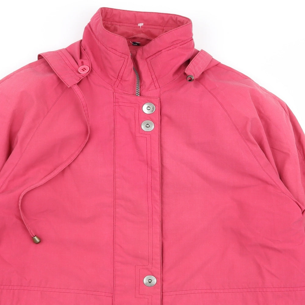 telemac Womens Pink   Overcoat Coat Size S