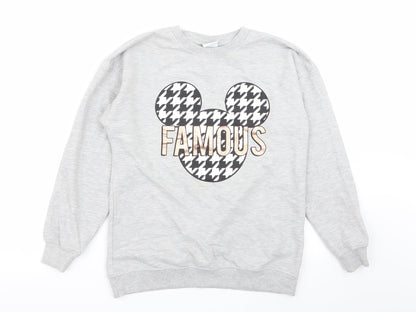 Preloved Disney Womens Grey   Pullover Jumper Size 6 - Front