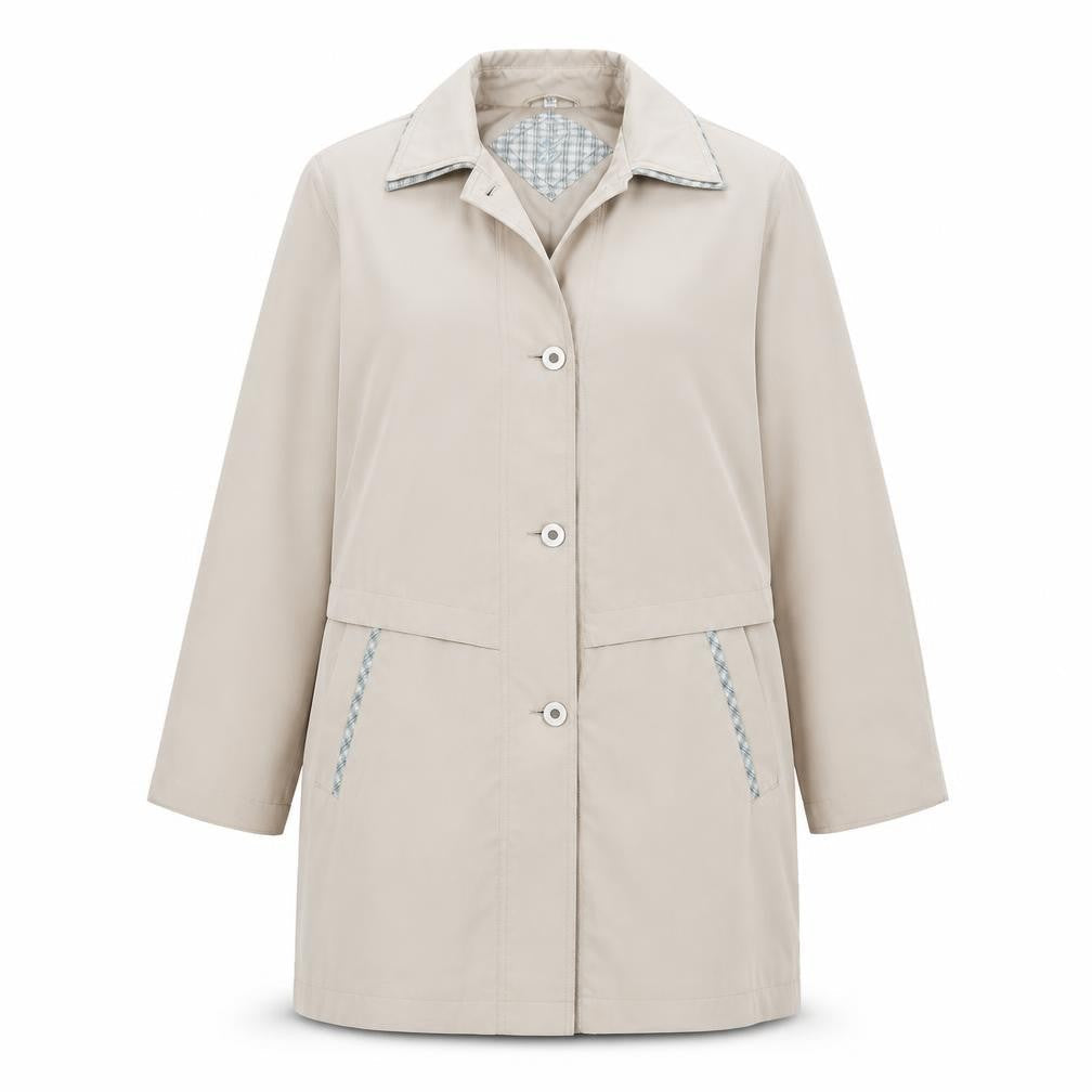Evans Womens Beige   Overcoat Coat Size 14