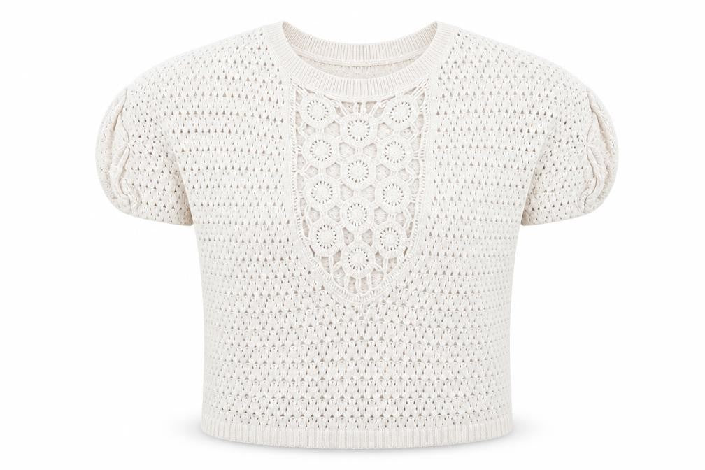 River Island Womens Beige Geometric  Pullover Jumper Size 8
