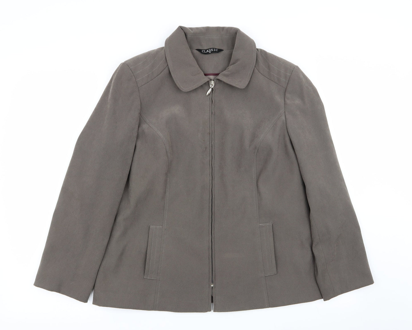 Classic Womens Grey   Jacket  Size 16