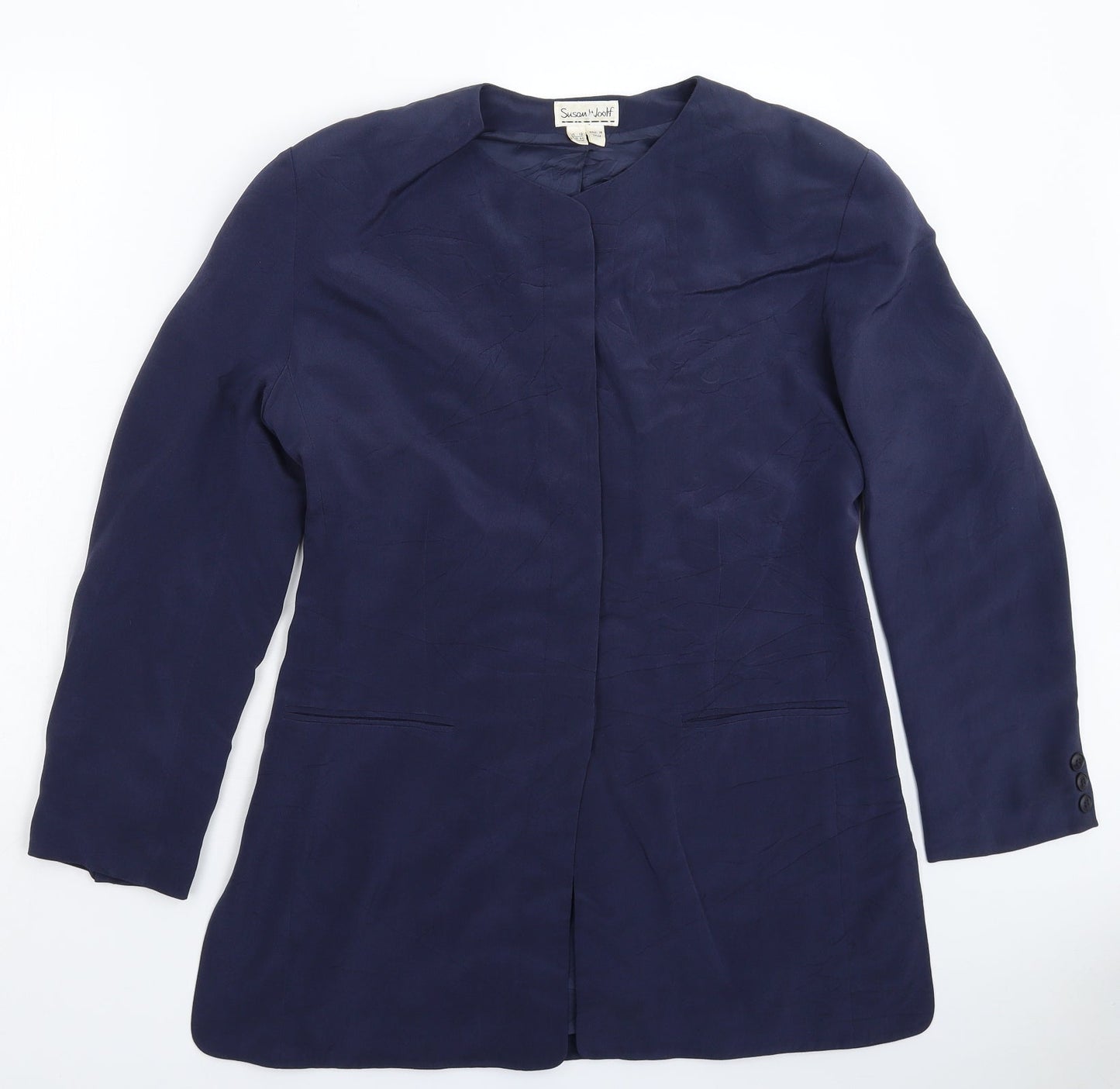 Susan Woolfe Womens Blue   Jacket Blazer Size 12