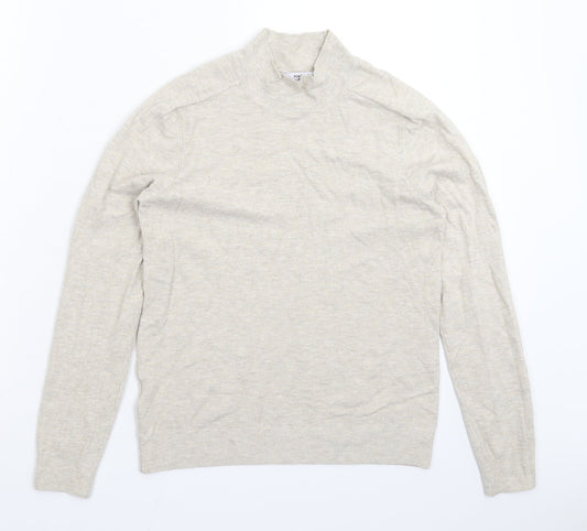 Mango Womens Grey  Knit Pullover Jumper Size S