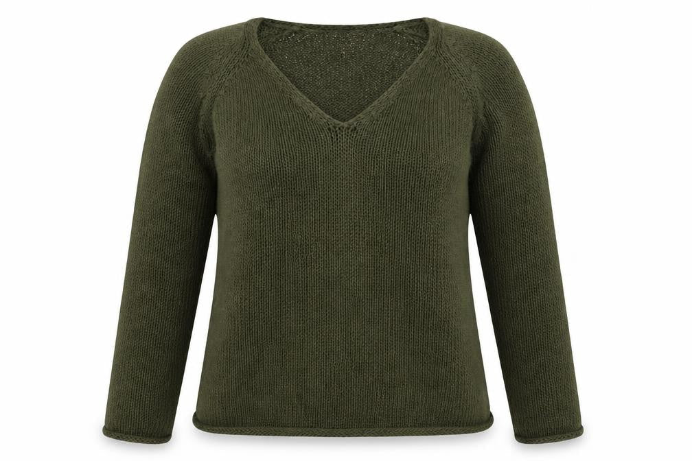 H&M Womens Green  Knit Pullover Jumper Size S