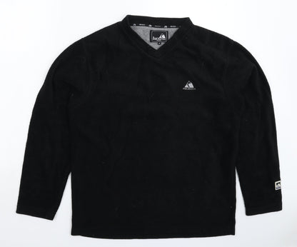 Preloved Reach Mens Black  Fleece Pullover Sweatshirt Size M - Front