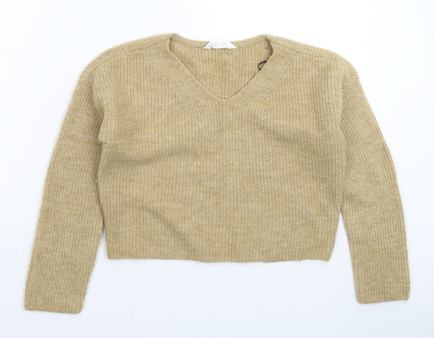 H&M Girls Beige  Knit Pullover Jumper Size 9-10 Years