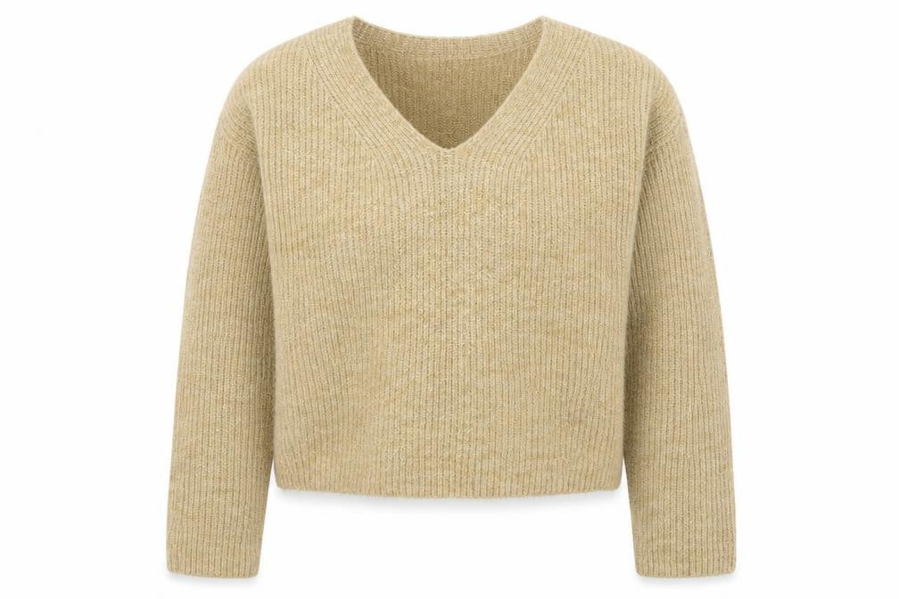 H&M Girls Beige  Knit Pullover Jumper Size 9-10 Years
