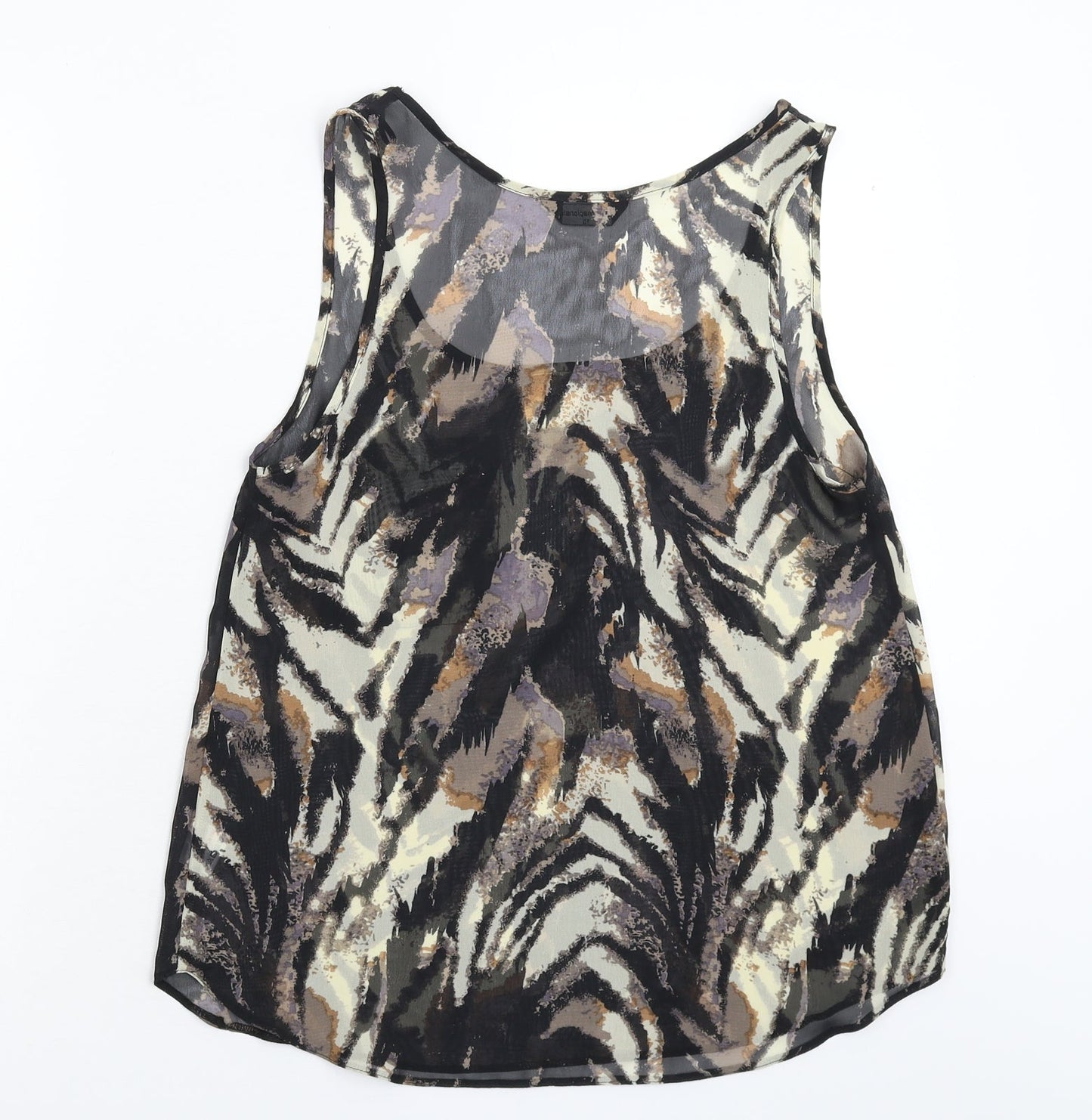 Internacionale Womens Multicoloured  Satin Basic Tank Size 10