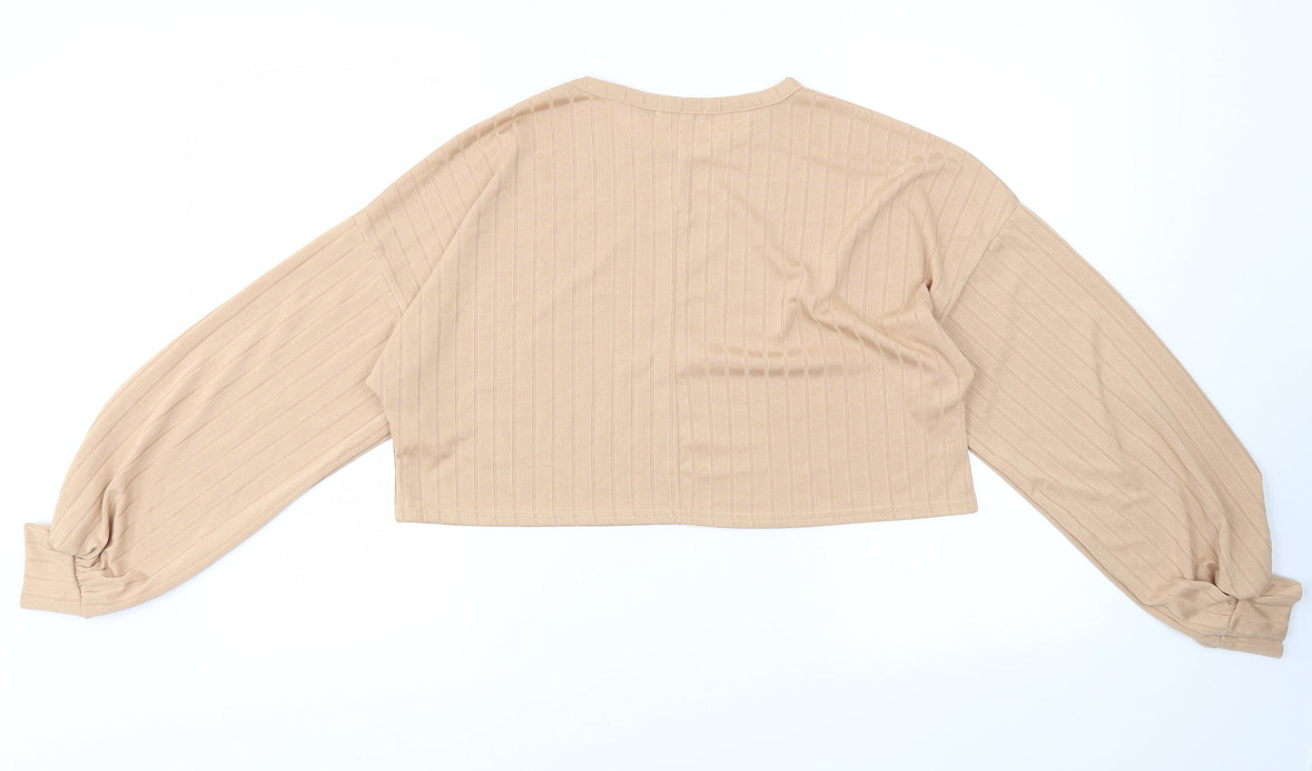 Nasty Gal Womens Beige   Basic T-Shirt Size 10