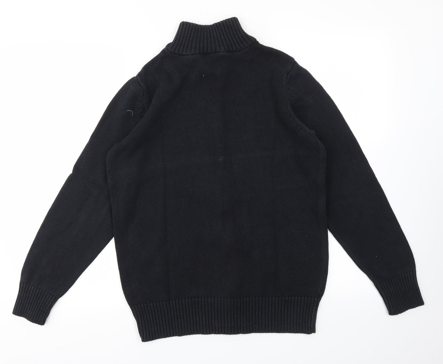 Preworn Mens Black   Full Zip Sweatshirt Size L