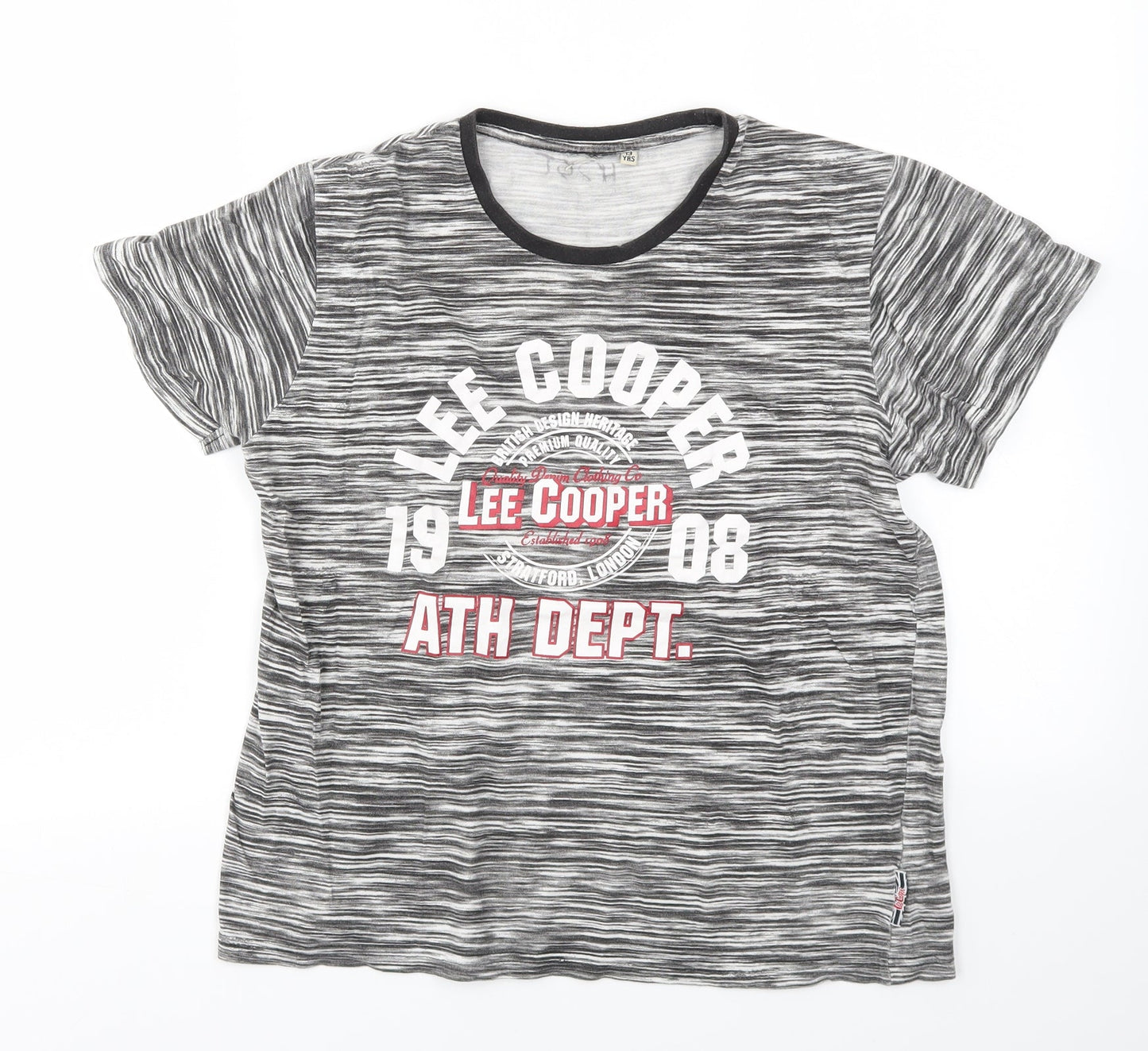 Lee Cooper Boys Grey   Basic T-Shirt Size 13 Years