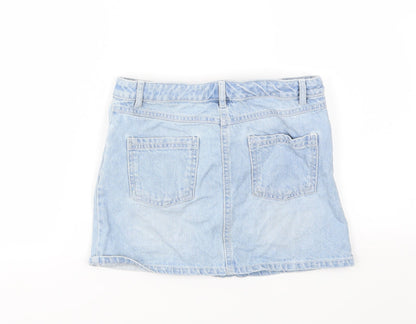 Next Girls Blue   A-Line Skirt Size 9 Years