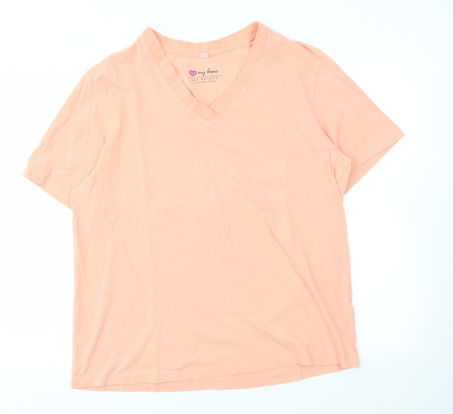 bpc Womens Orange   Basic T-Shirt Size M