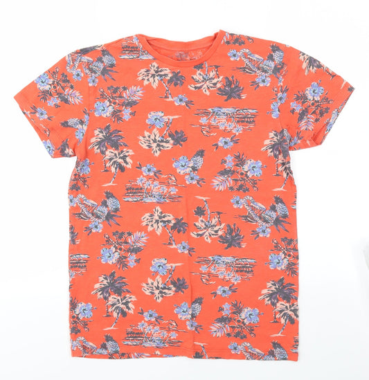 Primark Boys Multicoloured Floral  Basic T-Shirt Size XS