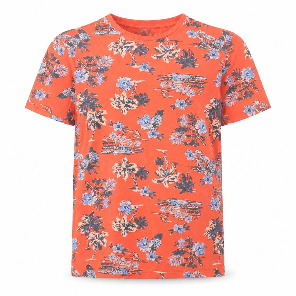 Primark Boys Multicoloured Floral  Basic T-Shirt Size XS