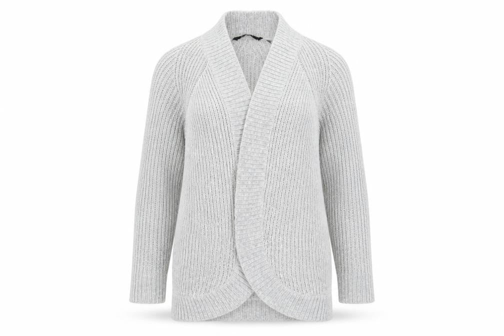Select Womens Grey   Cardigan Jumper Size S