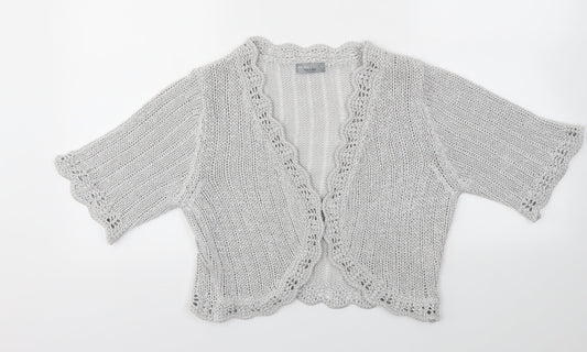 M&S Womens Grey   Cardigan Jumper Size L