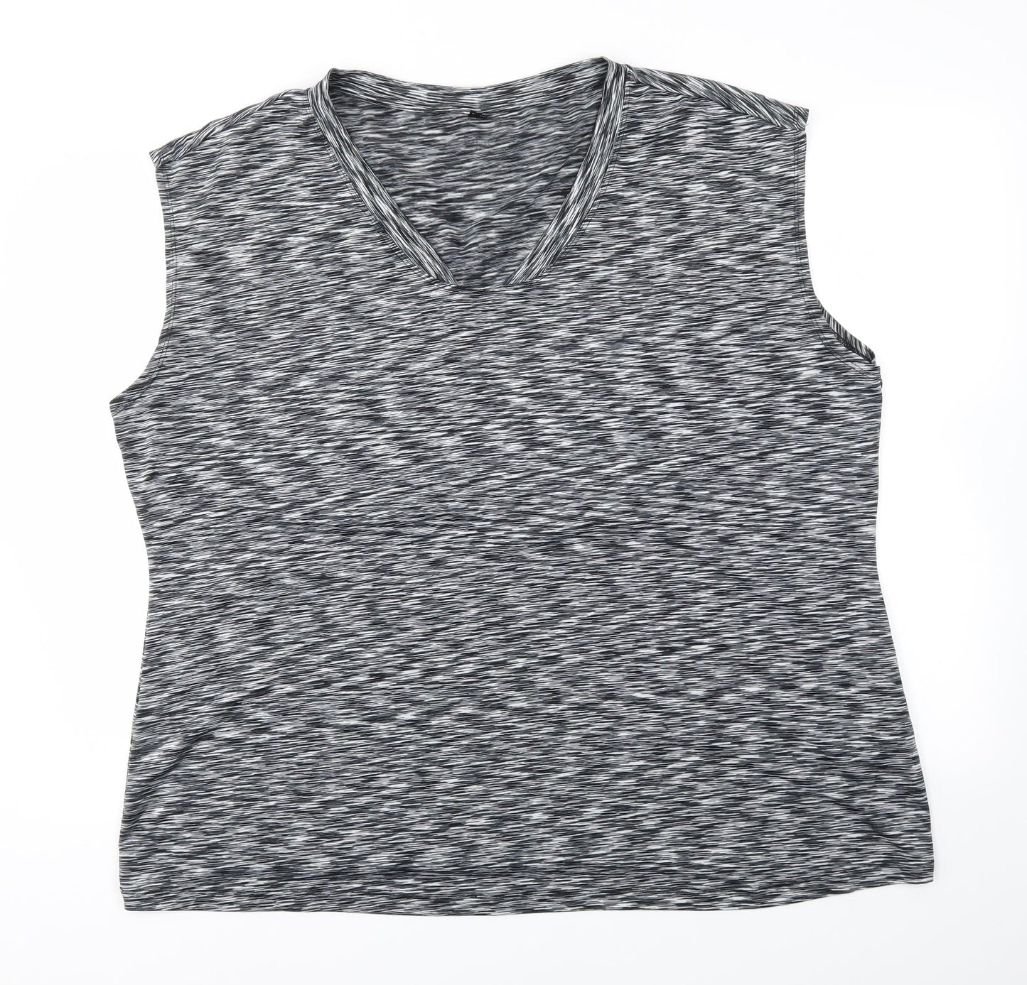 Preworn Womens Grey   Basic T-Shirt Size 2XL