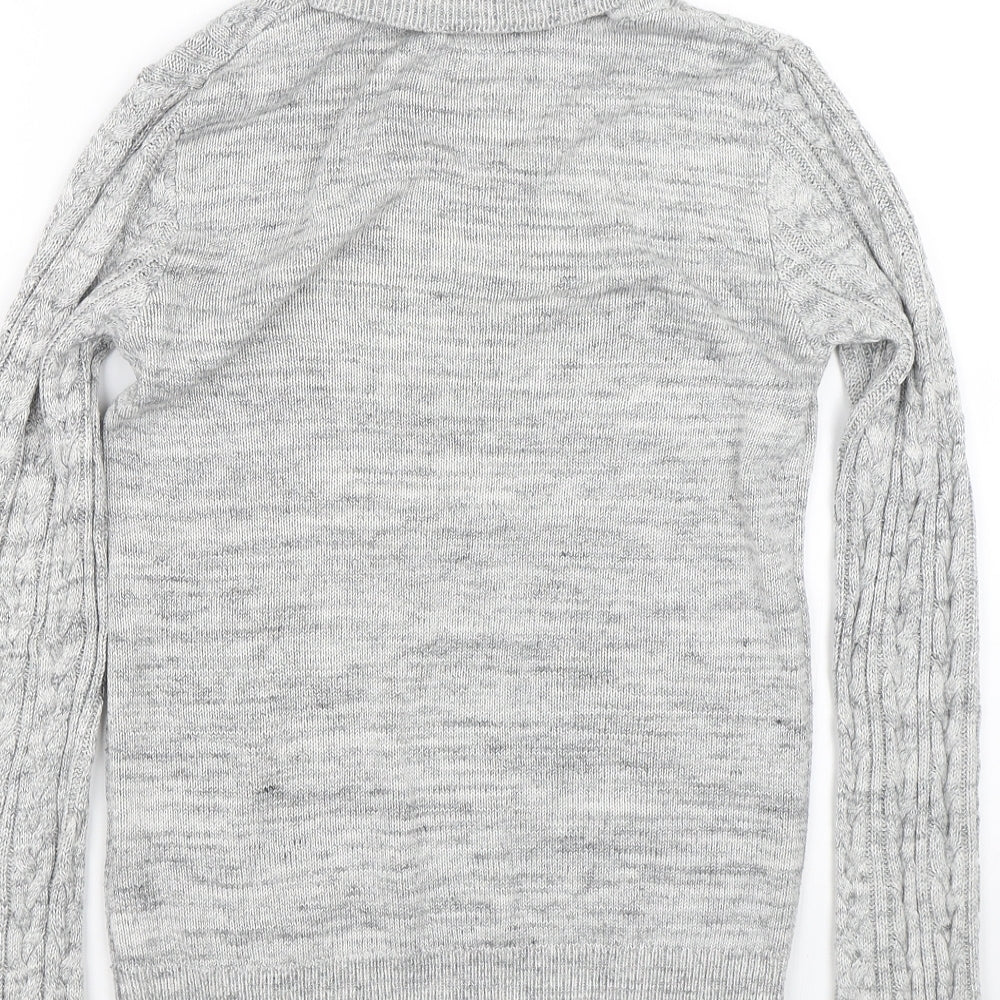 H&M Womens Grey   Pullover Jumper Size S