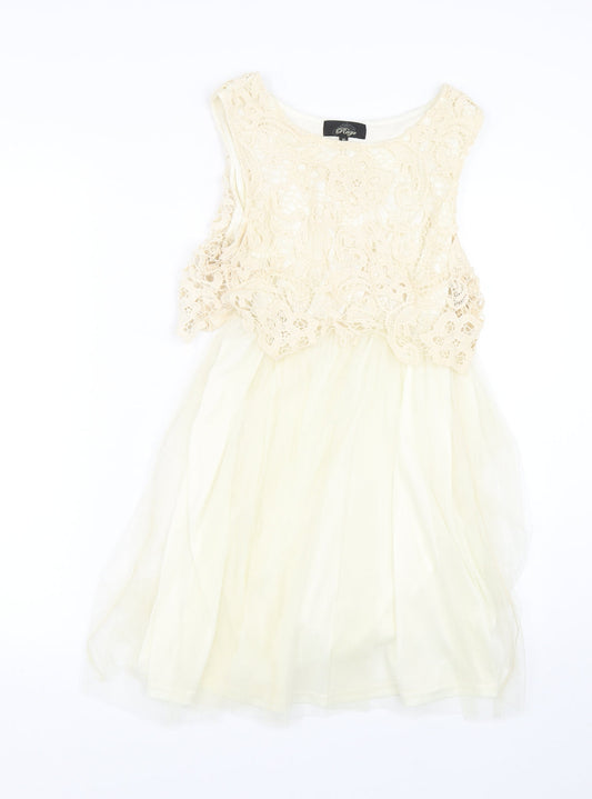 Range Womens Beige Floral  Tank Dress  Size 10