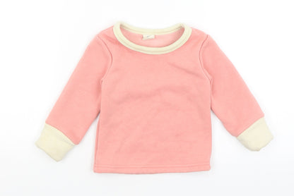 Additional front view of Kacakid Baby Pink jumper, size 9-12, Months