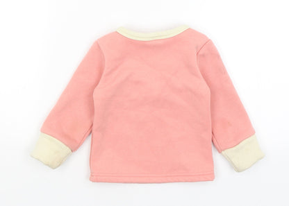 Back view of Kacakid Baby Pink jumper, size 9-12, Months