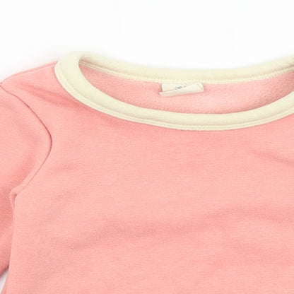 Close-up detail of Kacakid Baby Pink jumper, size 9-12, Months