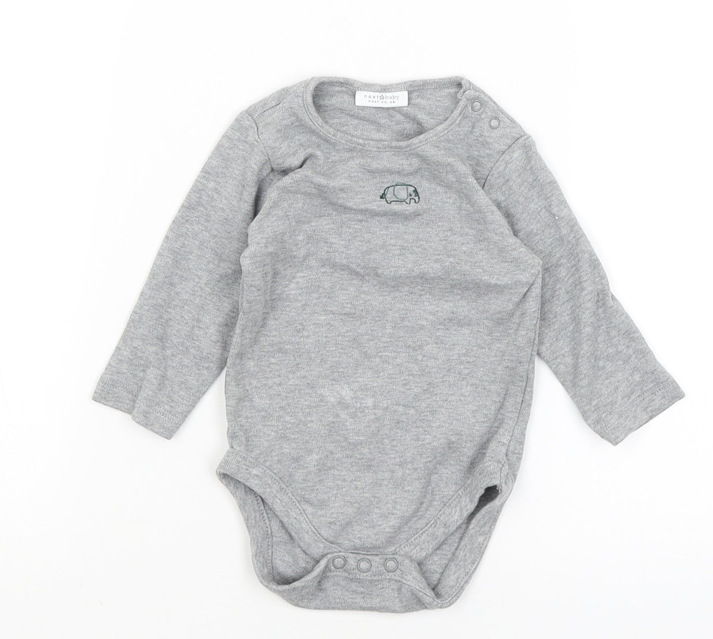 NEXT Baby Grey   Romper One-Piece Size 3-6 Months  - Elephant