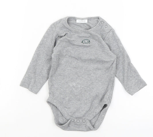 NEXT Baby Grey   Romper One-Piece Size 3-6 Months  - Elephant