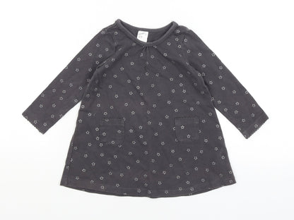 Additional front view of H&M Baby Grey A-Line, size 9-12, Months