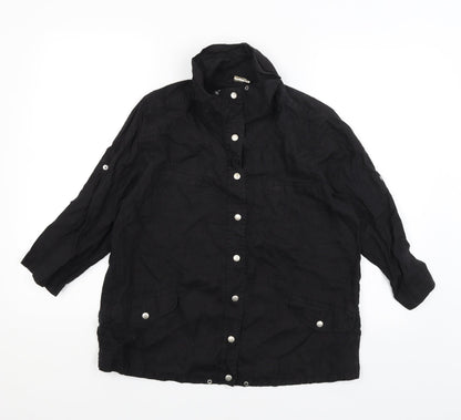 Weekend Womens Black   Basic Button-Up Size M