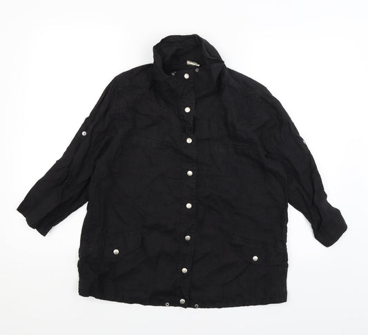 Weekend Womens Black   Basic Button-Up Size M