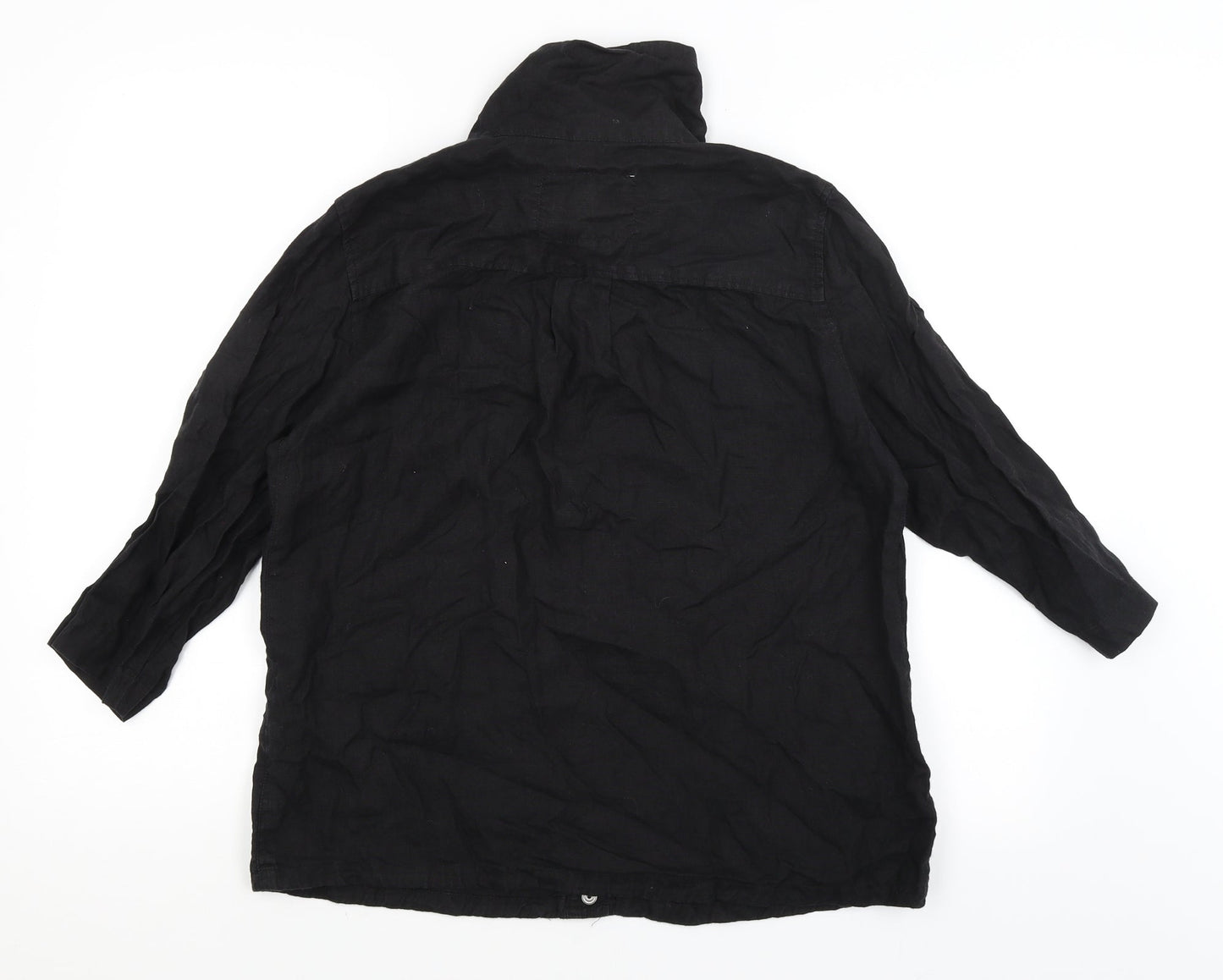 Weekend Womens Black   Basic Button-Up Size M