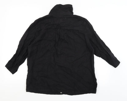 Weekend Womens Black   Basic Button-Up Size M