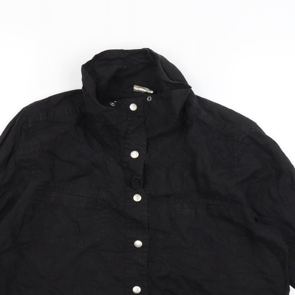 Weekend Womens Black   Basic Button-Up Size M