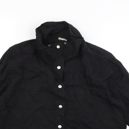 Weekend Womens Black   Basic Button-Up Size M