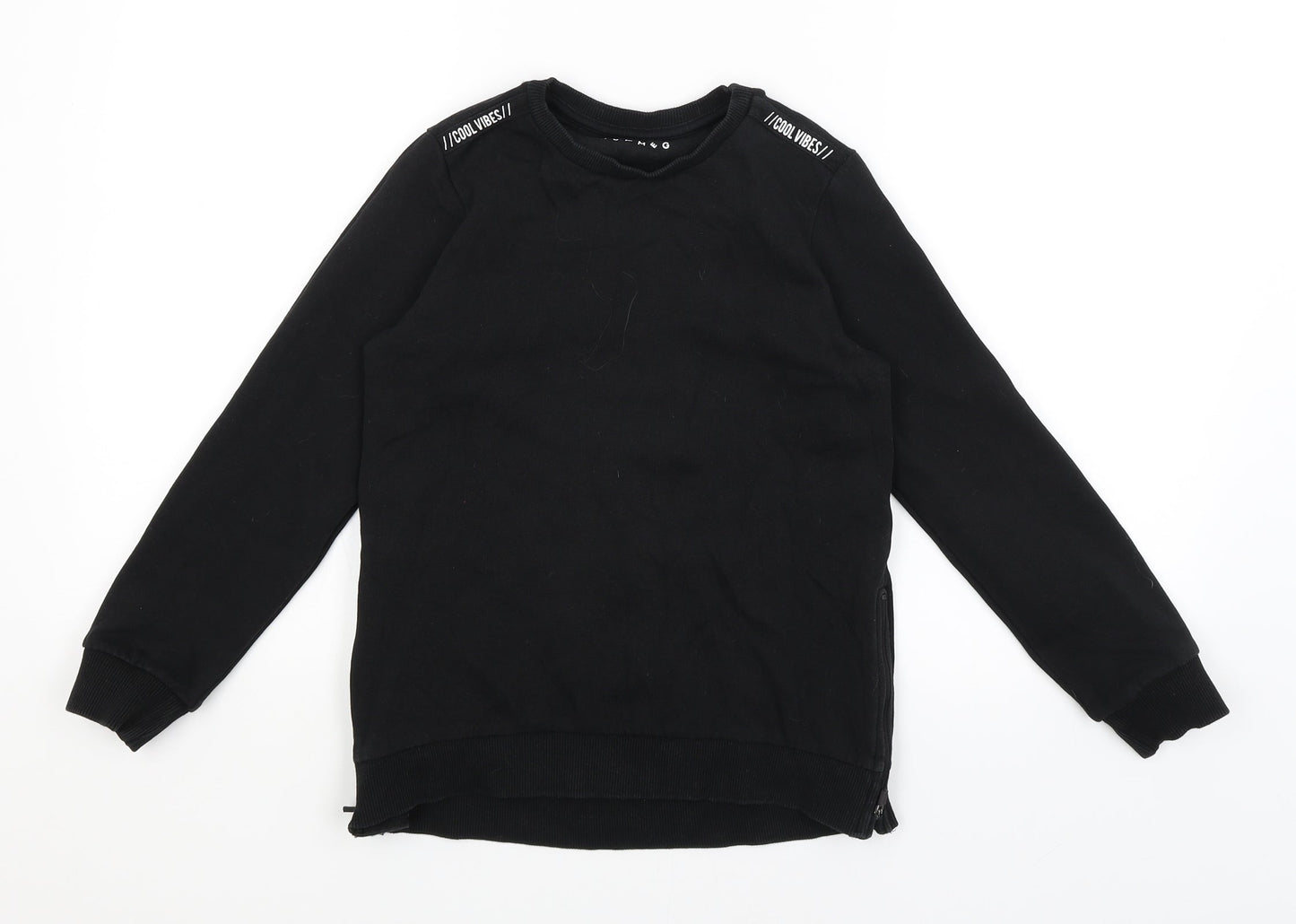 Nutmeg Boys Black   Pullover Jumper Size 8-9 Years
