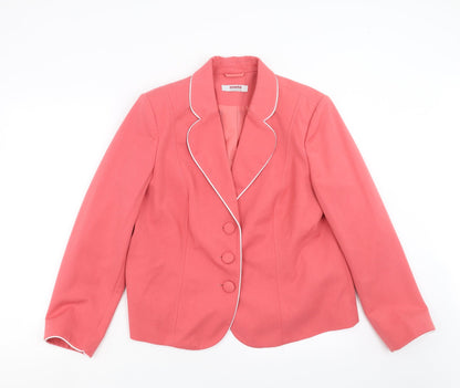 Essentials Collection Womens Pink   Jacket Suit Jacket Size 14