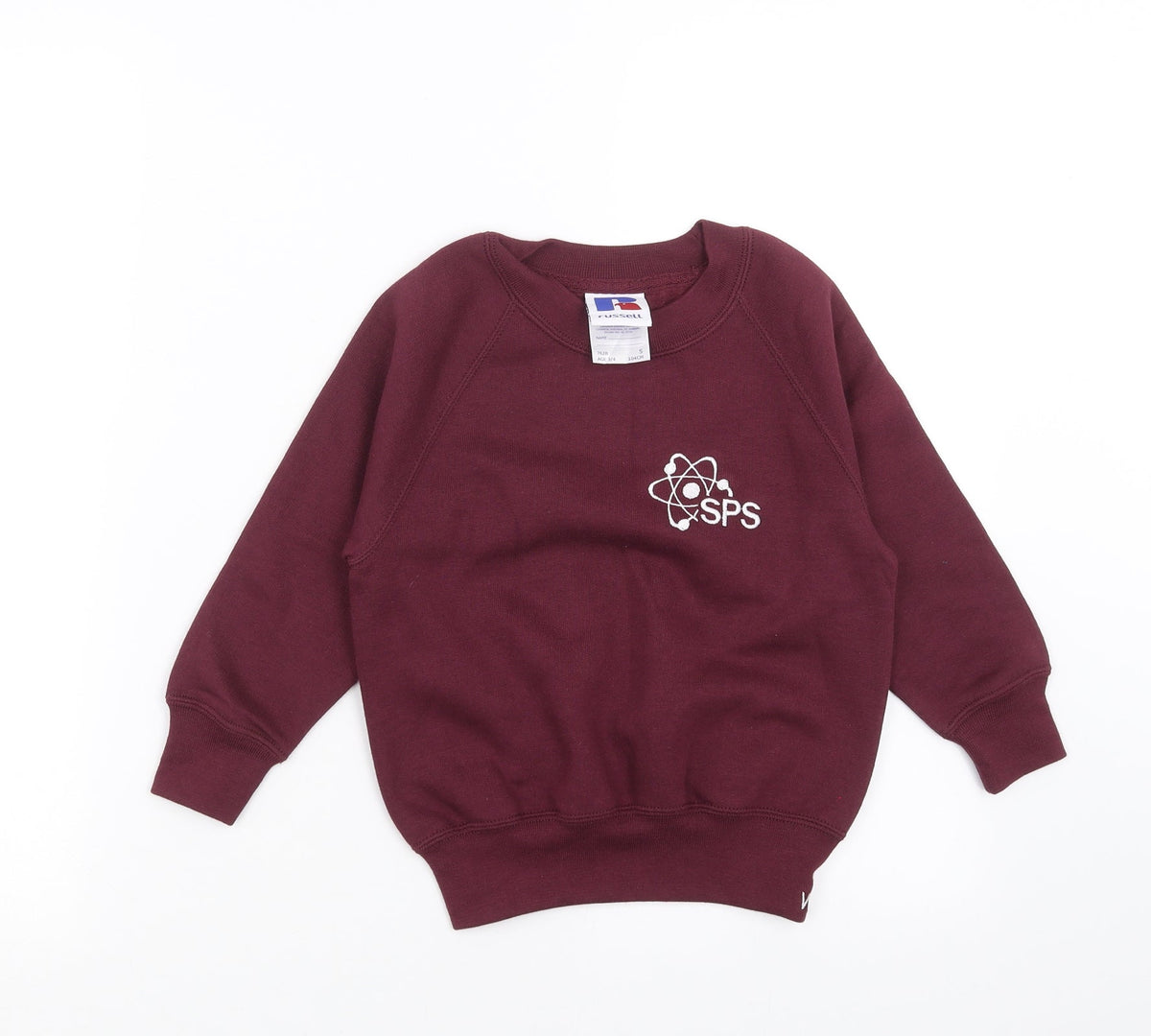 Russell Boys Purple   Pullover Sweatshirt Size 3-4 Years  - burgundy