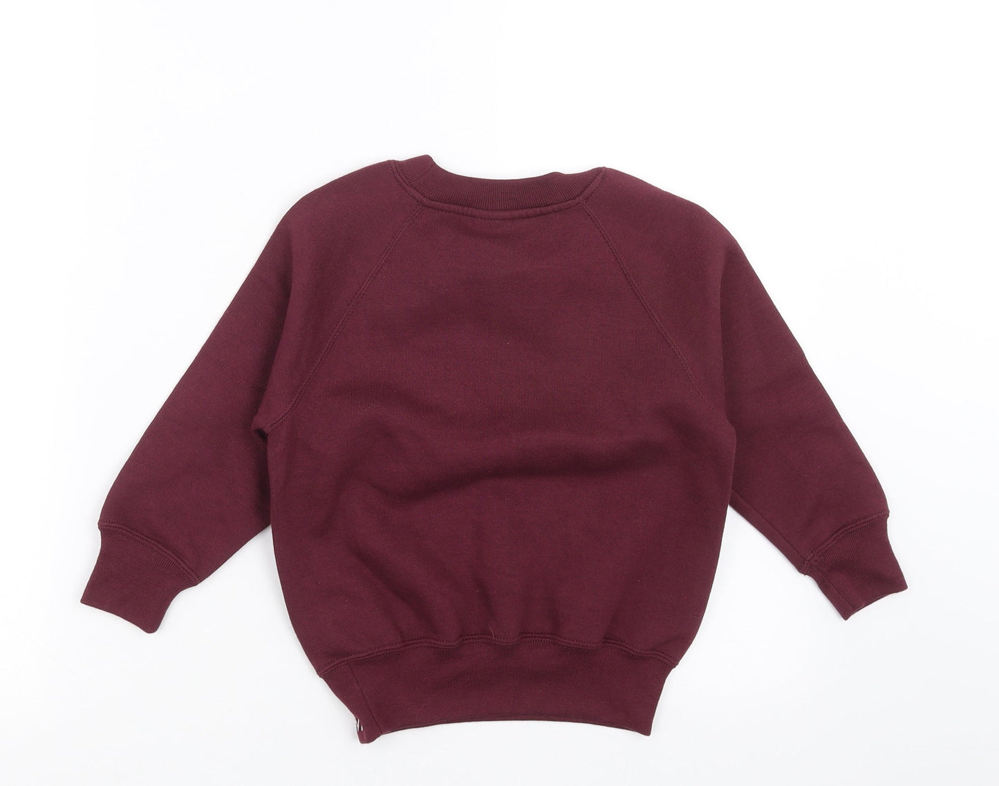 Russell Boys Purple   Pullover Sweatshirt Size 3-4 Years  - burgundy