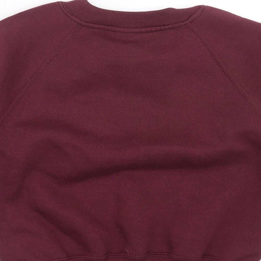 Russell Boys Purple   Pullover Sweatshirt Size 3-4 Years  - burgundy