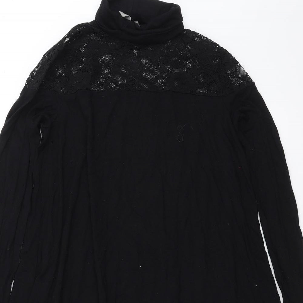ASOS Womens Black   A-Line  Size 8  - Lace Detail