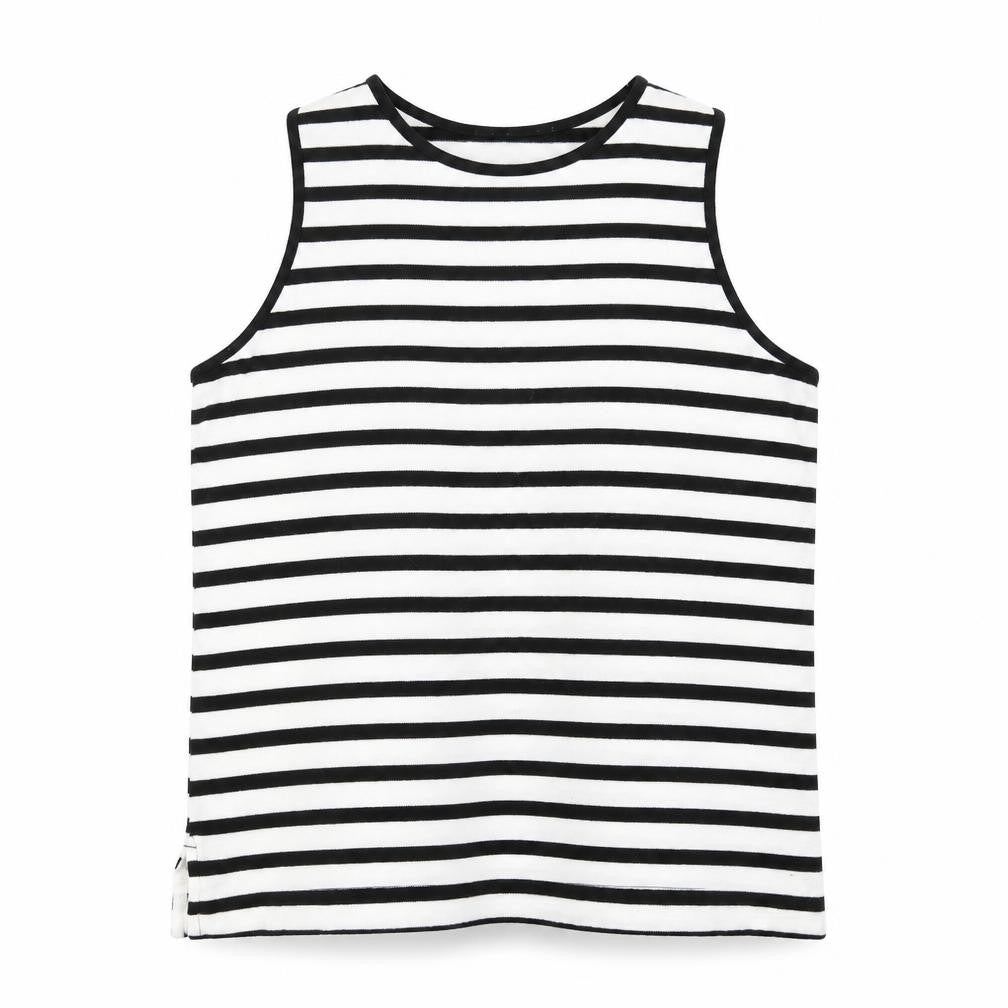 Marks & Spencer Womens White Striped Knit Pullover Jumper Size 18