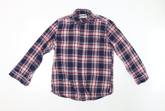 Amazon Mens Red Check   Button-Up Size M