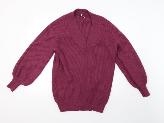 NEXT Womens Purple  Knit Pullover Sweatshirt Size M
