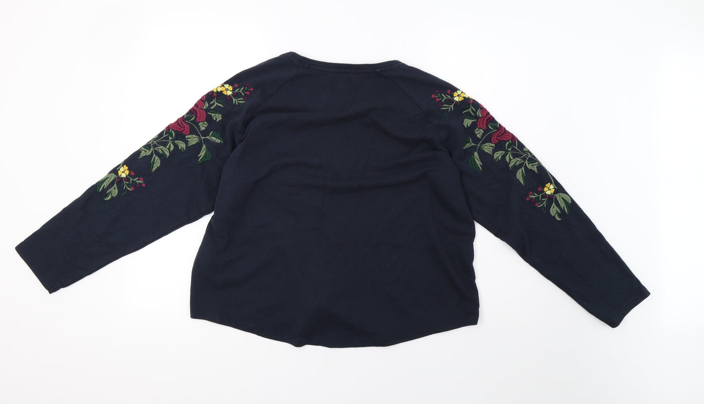 Only Womens Blue   Pullover Sweatshirt Size XL