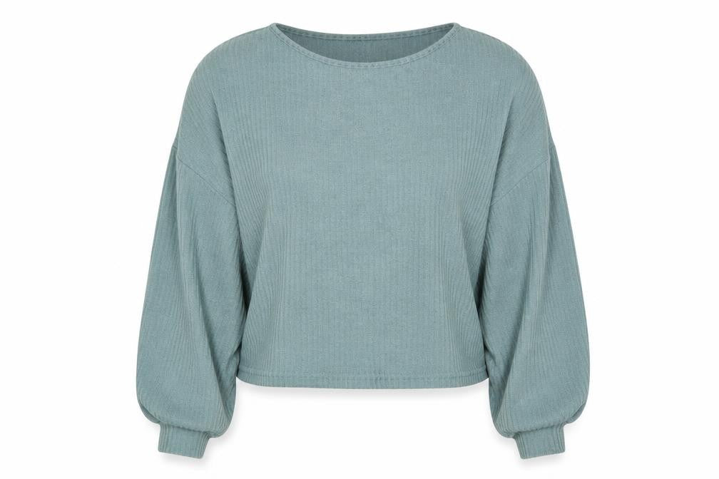 SheIn Womens Green   Pullover Sweatshirt Size XS  - oversized, cropped sweater