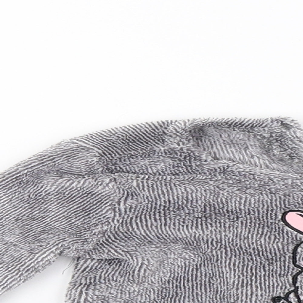 Lily &dan Girls Grey   Babydoll Pyjama Top Size 6-9 Months