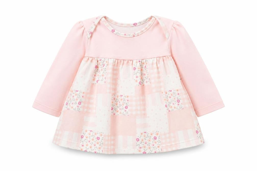 Marks & Spencer Girls Pink Check  A-Line  Size 3-6 Months