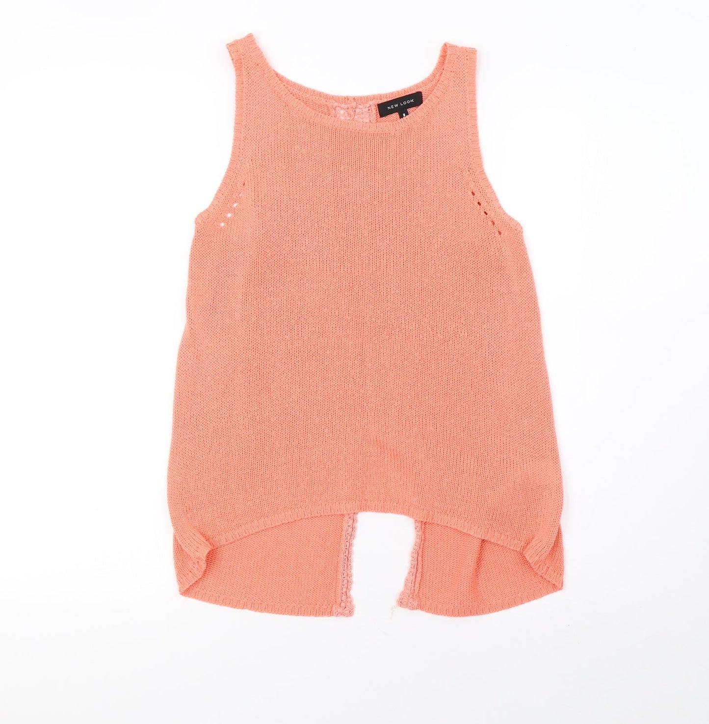 New Look Womens Pink  Knit Basic Tank Size 8